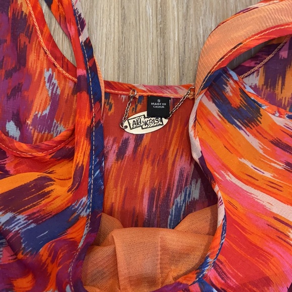 Printed chiffon maxi dress - Picture 5 of 6